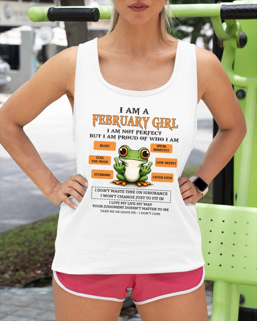 "I AM A FEBRUARY GIRL" - Birthday Gift For February Girls - FMA KATE02 (SKU2602-189-02)