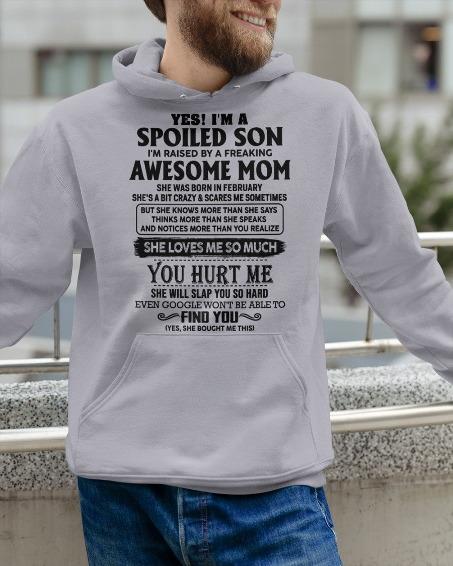February - Awesome Mom - Perfect gift for your son From Mom KATE02 (SKU-SPW-02)