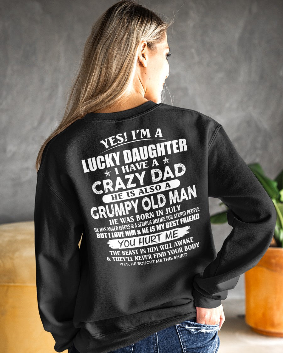 July - Awesome Grumpy Old Dad - Special gift for your daughter From Dad - KATE07 (SKU10-50-07)