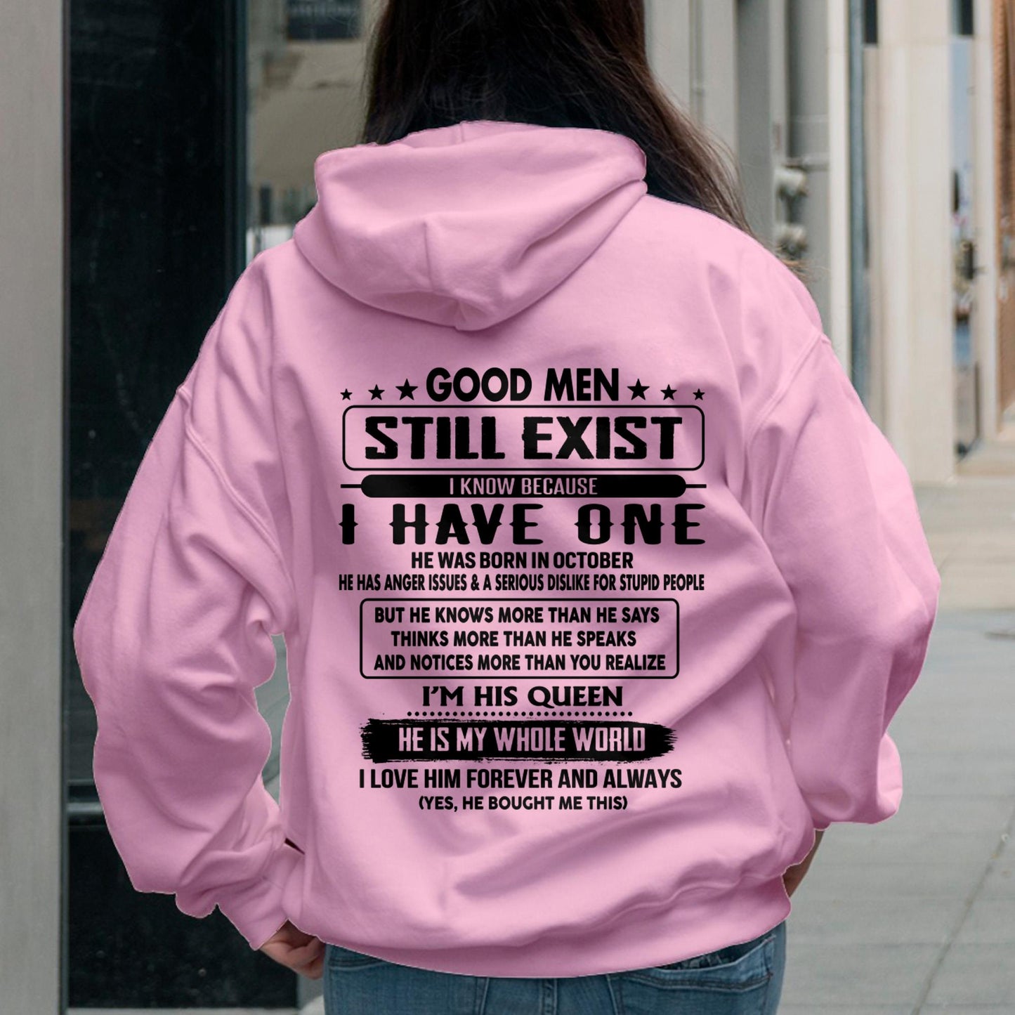 October - Good men Still Exist - gift for your girlfriend, wife from Husband - KATE10 (SKU-GMSAU-10)