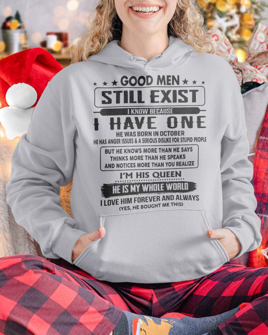 October - Good men Still Exist - gift for your girlfriend, wife from Husband - KATE10 (SKU-GM-10)