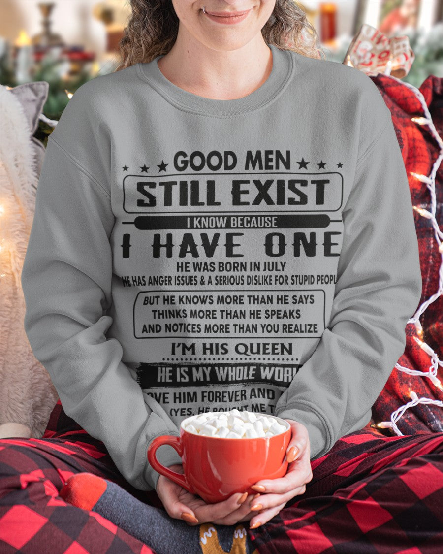 July - Good men Still Exist - gift for your girlfriend, wife from Husband - KATE07 (SKU-GM-07)