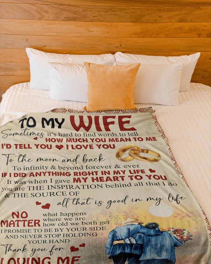 Special blanket for Wife - From Husband blanket (SKUB08-02)