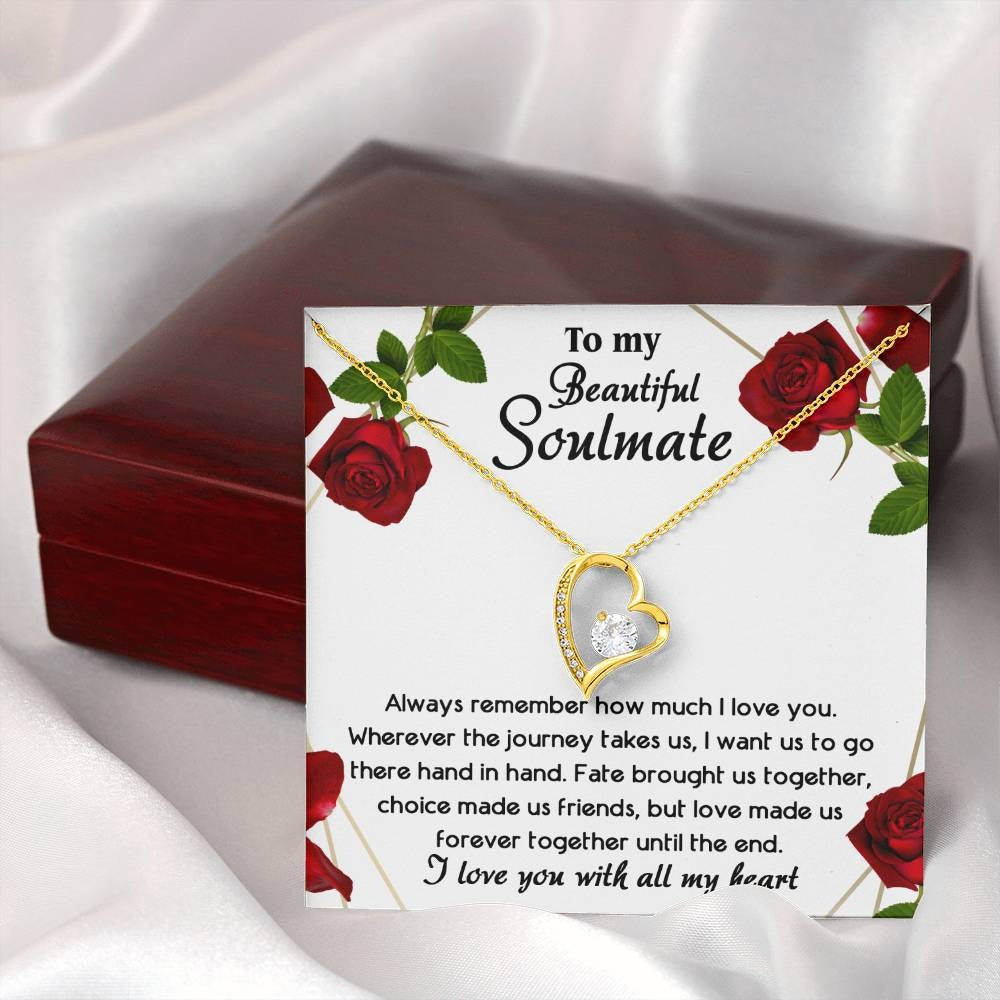 TO MY SOULMATE - GIFT FROM HUSBAND "Until The End" - Forever Love Necklace