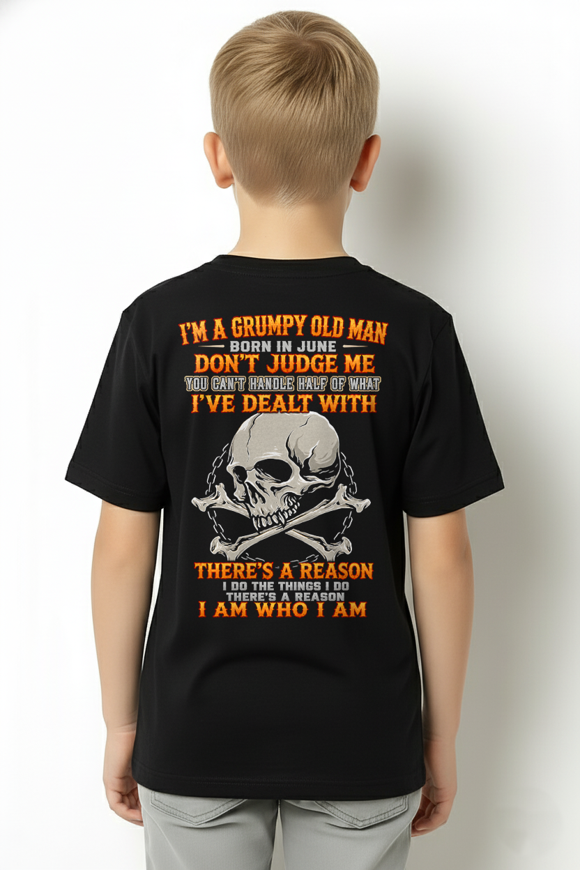 JUNE SHIRT - I'm A Grumpy Old Man Born In June - Funny Gift For Yourself - KATE06 (SKU2608-580-06)