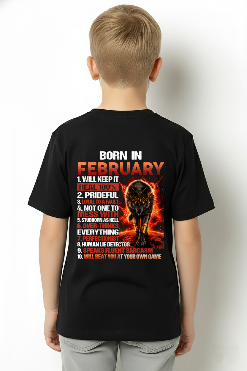 FEBRUARY MEN'S SHIRT - Born In February - Funny Gift For Yourself - KATE02 (SKU2609-19-02)