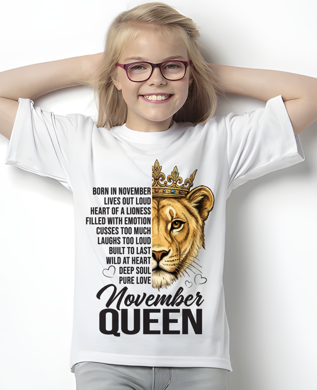 NOVEMBER – November Queen – Born In November – Living Legend Wild At Heart Very Rare – Birthday Gift – Women Shirt (SKU2603-27-11)