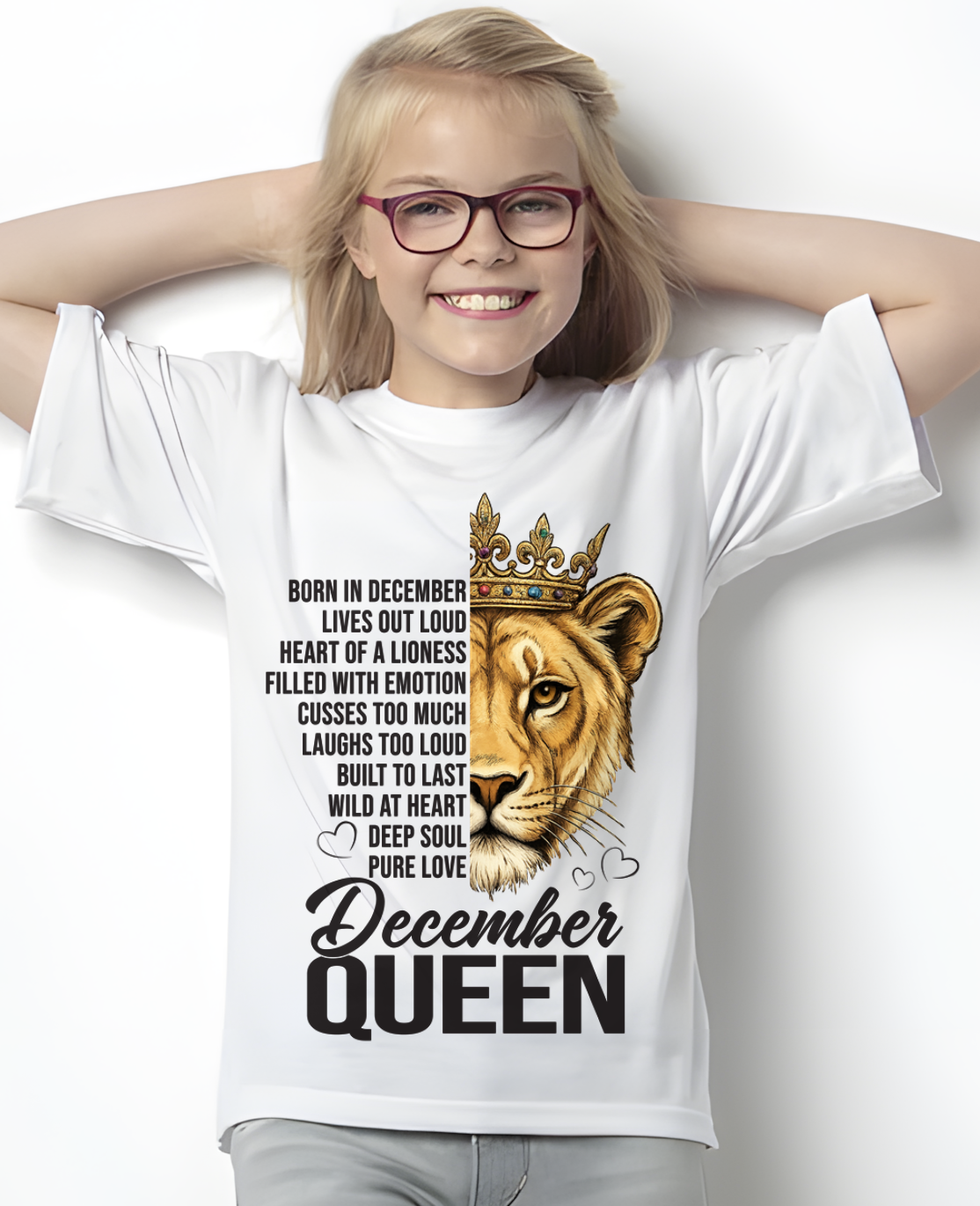 DECEMBER – December Queen – Born In December – Living Legend Wild At Heart Very Rare – Birthday Gift – Women Shirt (SKU2603-27-12)