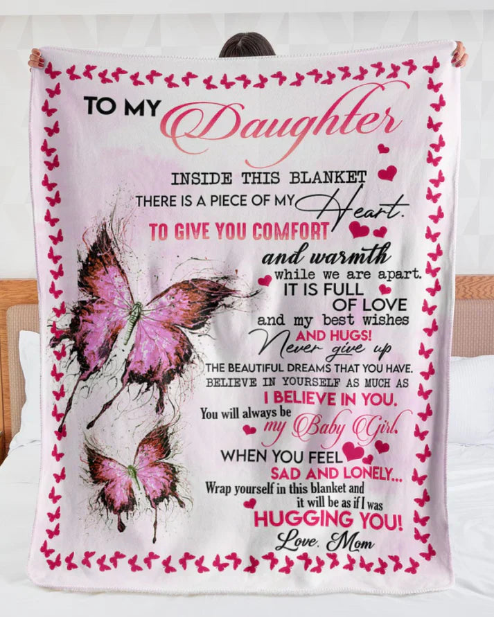 MOM TO DAUGHTER BLANKET – COMFORT & WARMTH GIFT (SKUB06-101)