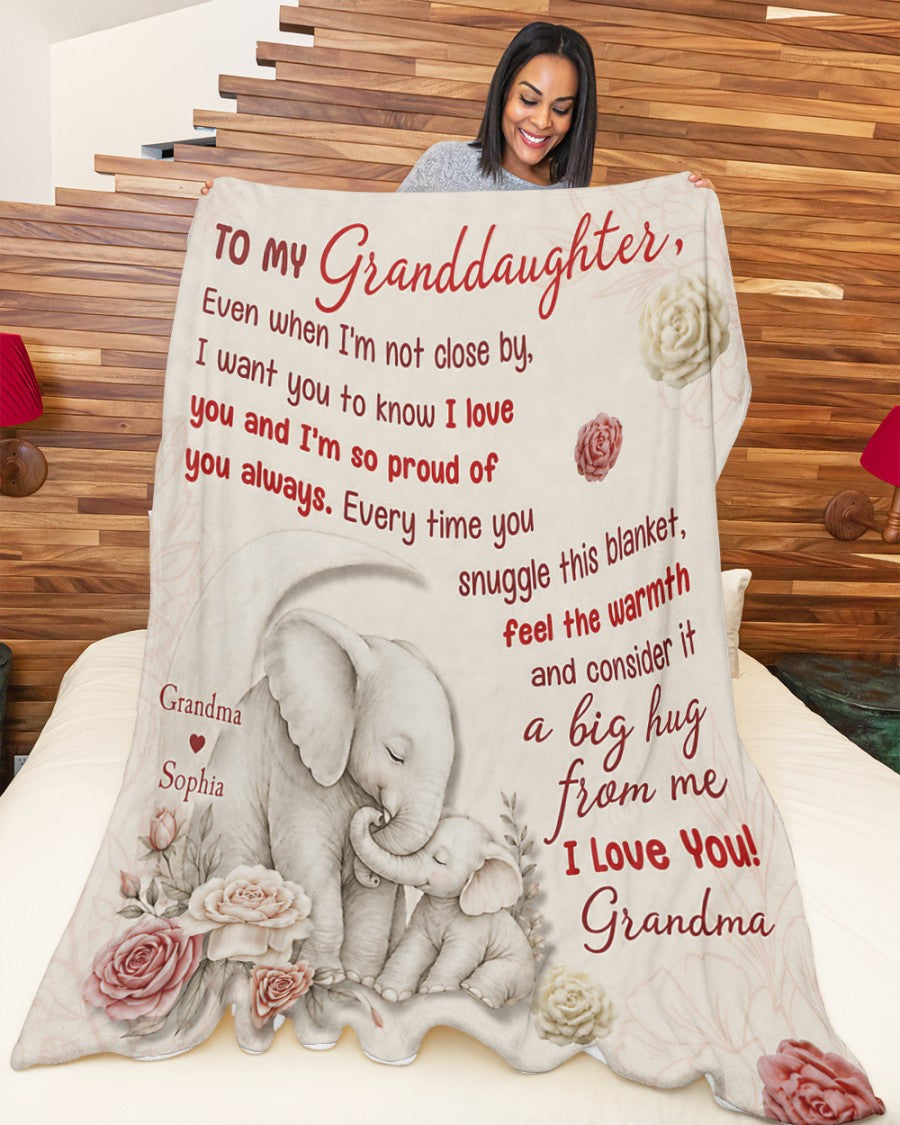 BLANKET - FROM GRANDMA TO GRANDDAUGHTER - Consider It A Big Hug From Me - (SKU2606-17)