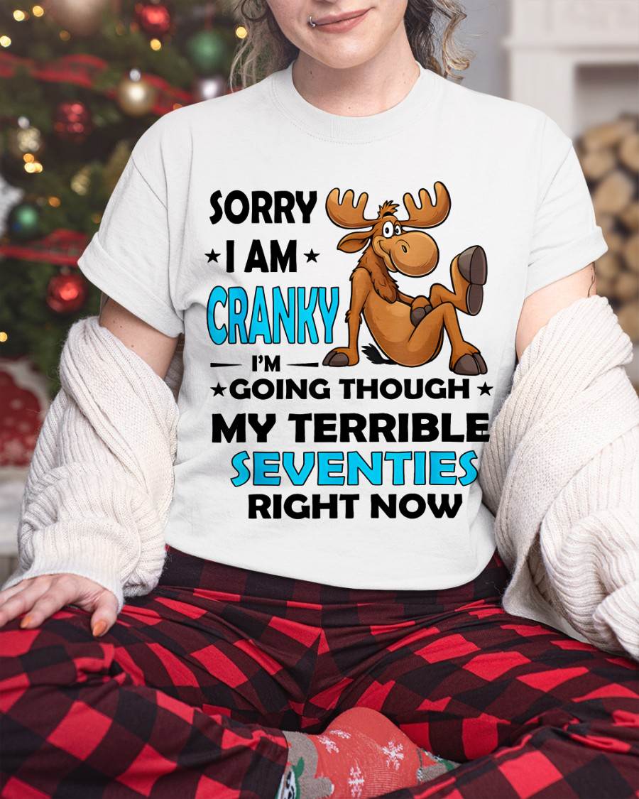 SORRY I AM CRANKY - BIRTHDAY SHIRT FOR WOMEN - KATE00 (SKU12-249)