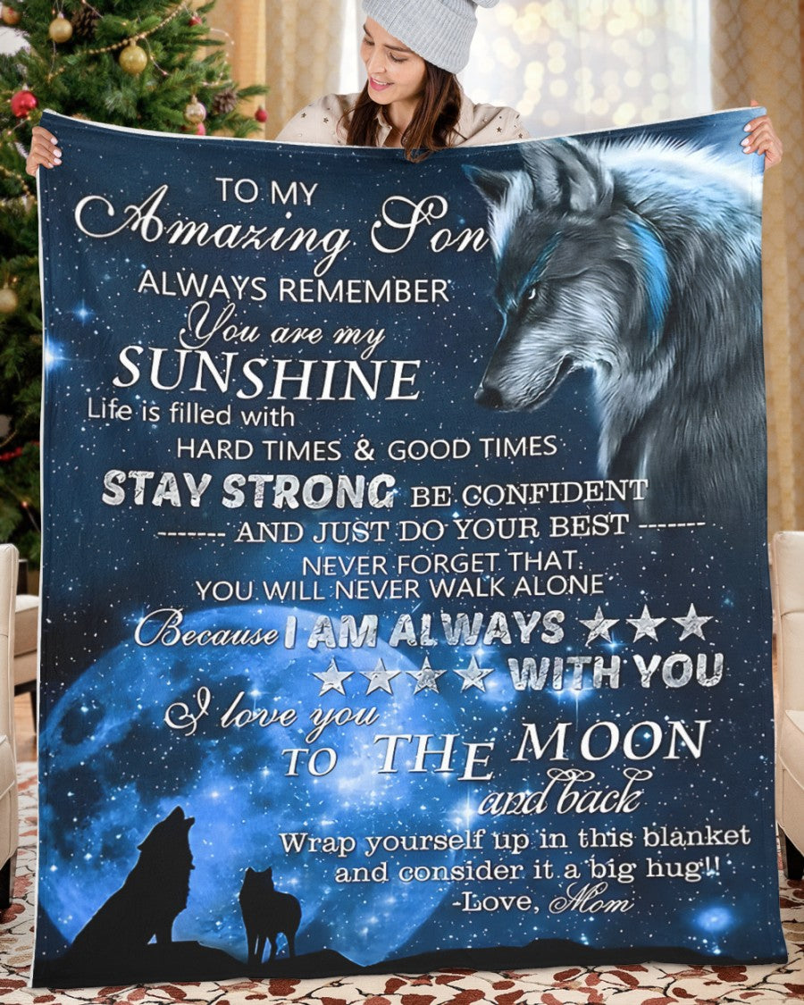 Special Gift For Your Son Blanket - From Mom (SKUB12-182)