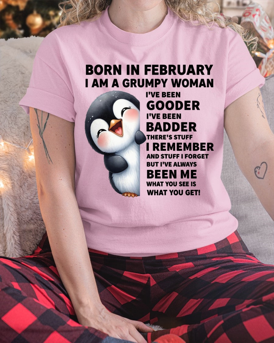 BORN IN FEBRUARY I AM A GRUMPY WOMAN KATE02 FMA (SKU09-95-02)