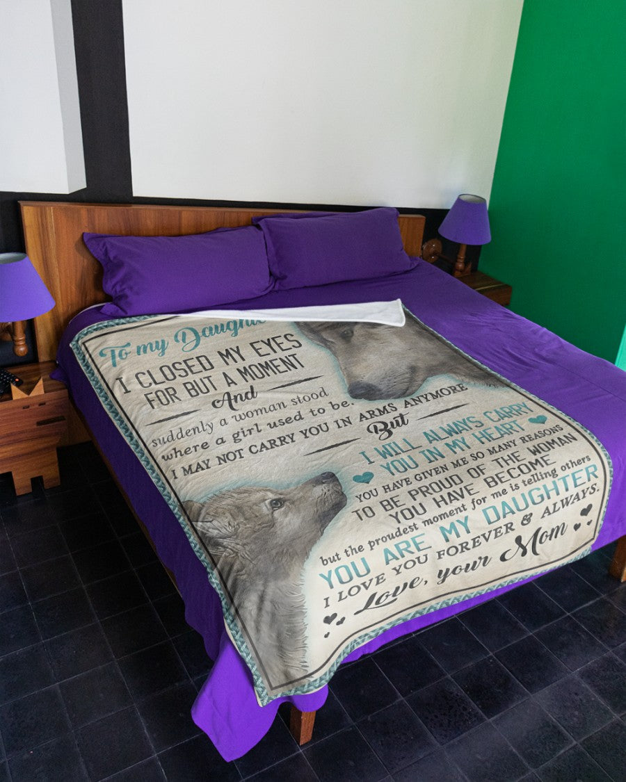 Special Gift For Your Daughter Blanket - From Mom (SKUB12-218)