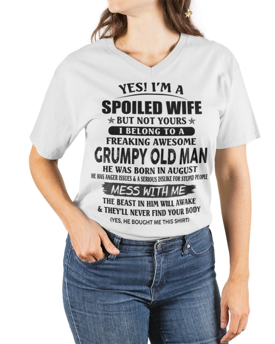 Grumpy Old Man August – Perfect gift for your wife From Husband – KATE08 (SKU08-63-08)
