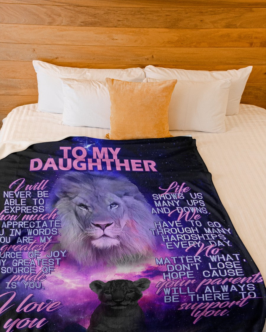 Special Blanket for Daughter - Perfect Gift From Dad - (SKUB09-70)