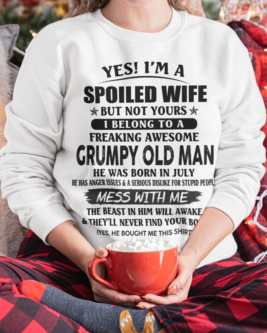Grumpy Old Man July – Perfect gift for your wife From Husband – KATE07 (SKU08-63-07)