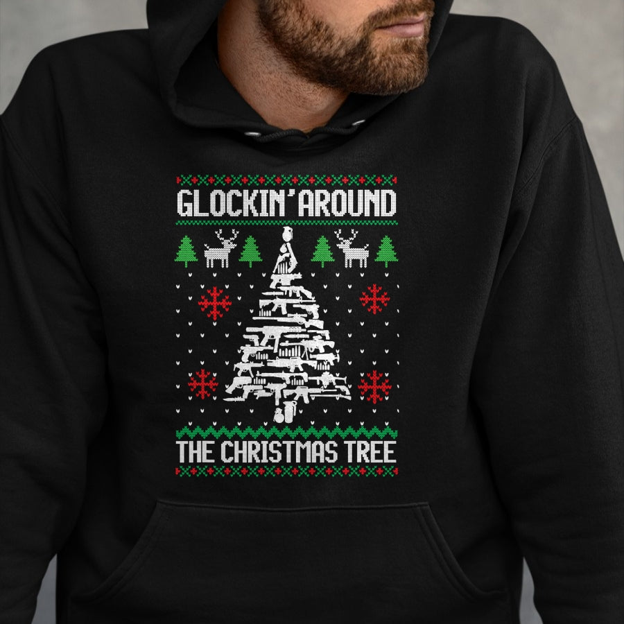 Funny Guns Ugly Christmas Sweaters for Gun Lovers Men Women T-Shirt - Christmas Unisex T-Shirt/Hoodie/Sweatshirt - HNDS00
