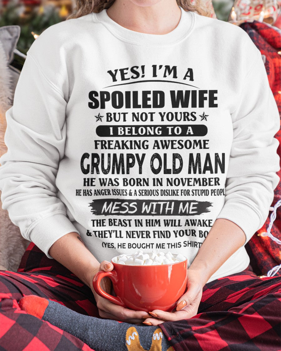Grumpy Old Man November – Perfect gift for wife From Husband – KATE11 (SKU08-63-11)