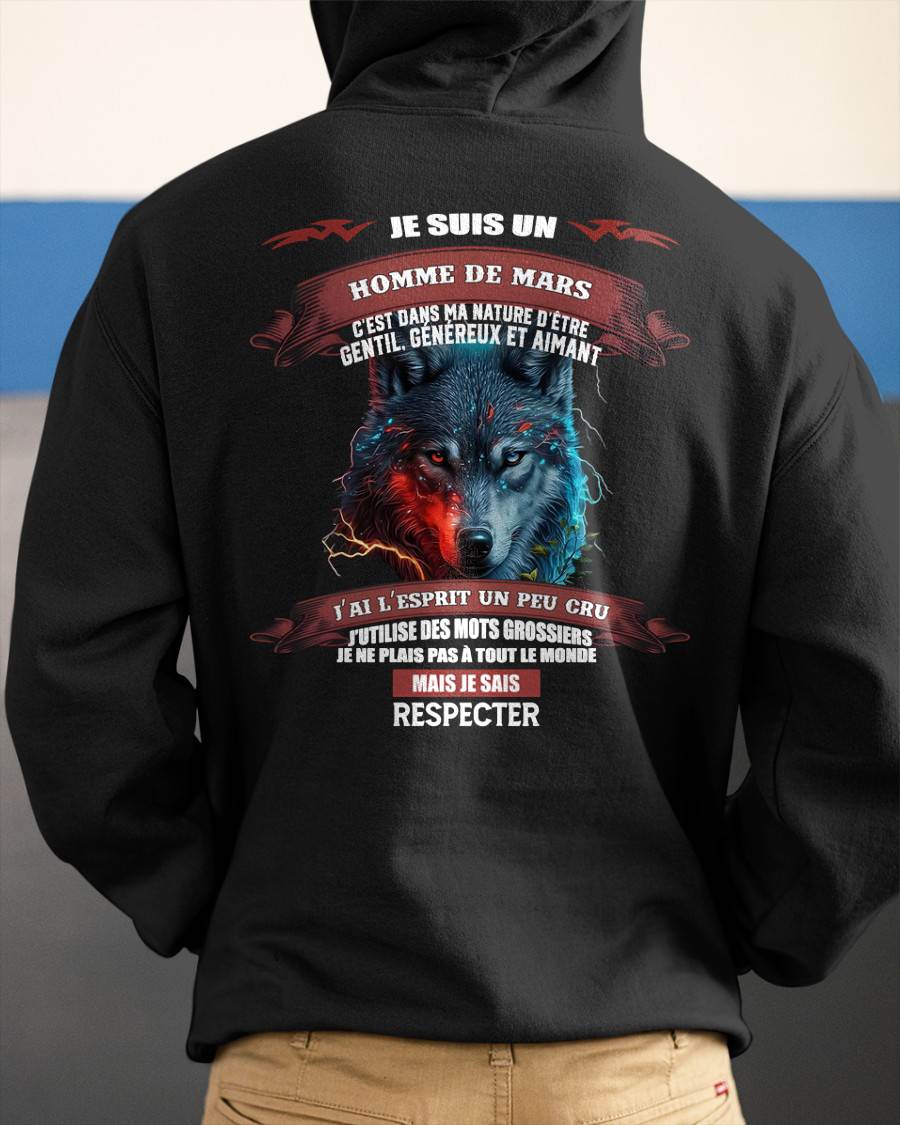 MARS - JE SAIS RESPECTER – T-SHIRT D’ANNIVERSAIRE POUR HOMME - frKATE03 (SKU12-266-03)