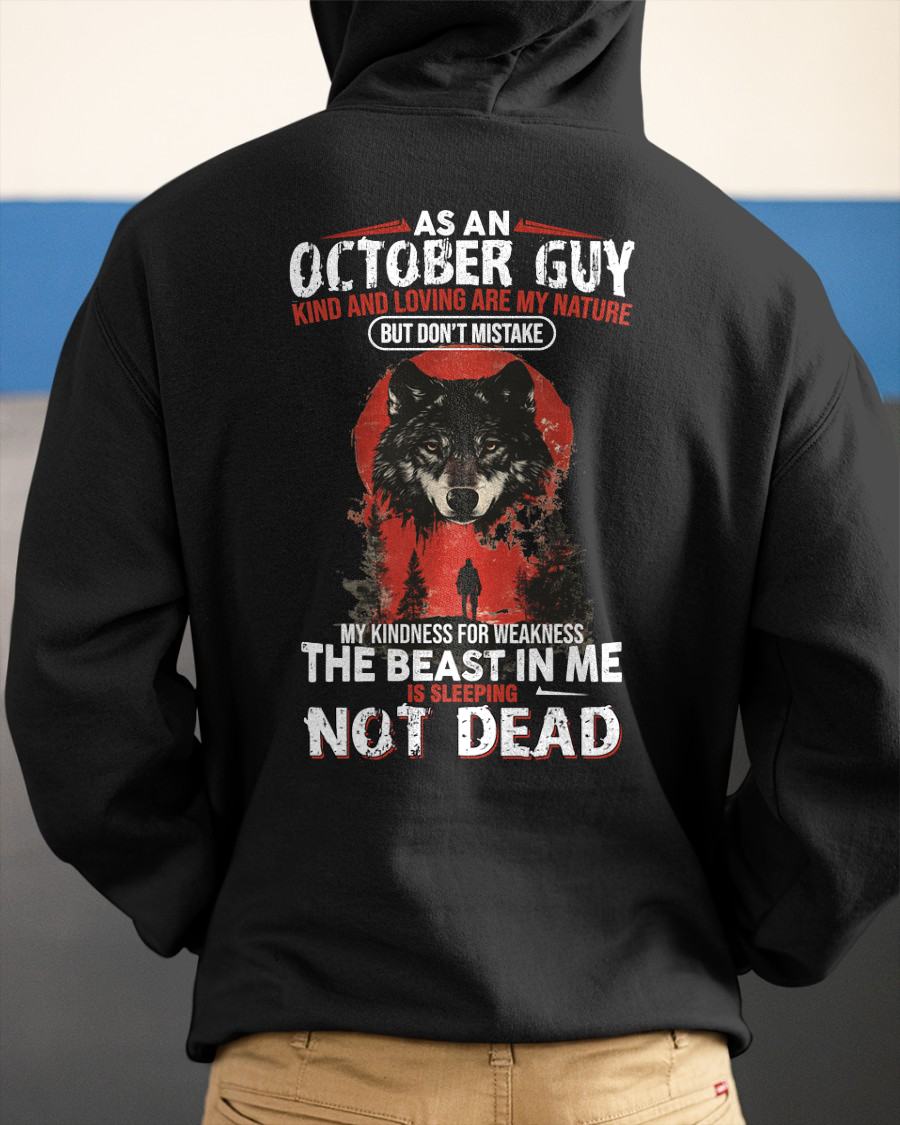 OCTOBER - KIND AND LOVING ARE MY NATURE - BIRTHDAY T-SHIRT FOR MEN - KATE10 (SKU26T-01-17-10)