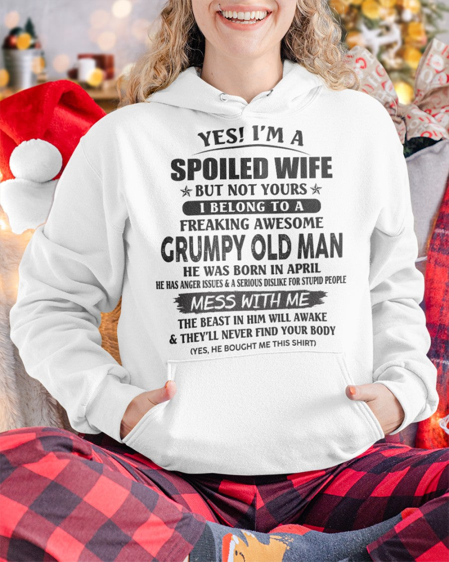 Grumpy Old Man April – Perfect gift for your wife From Husband – KATE04 (SKU08-63-04)