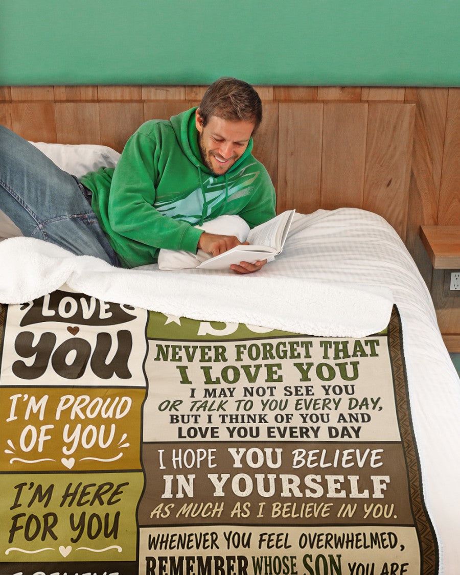 BLANKET - FROM DAD TO SON - PERFECT GIFT FOR SON (SKU2608-519)