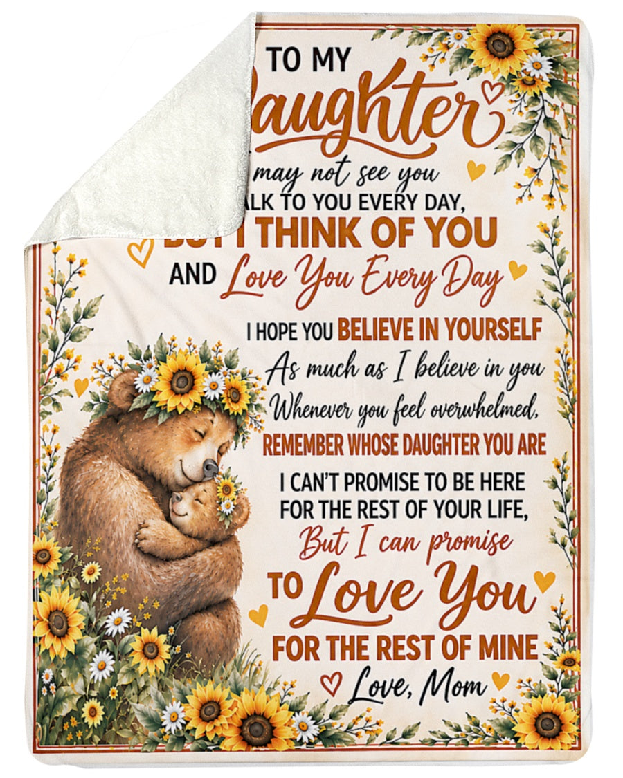 BLANKET - FROM DAD TO DAUGHTER - I LOVE YOU MY DAUGHTER (SKU2609-203)