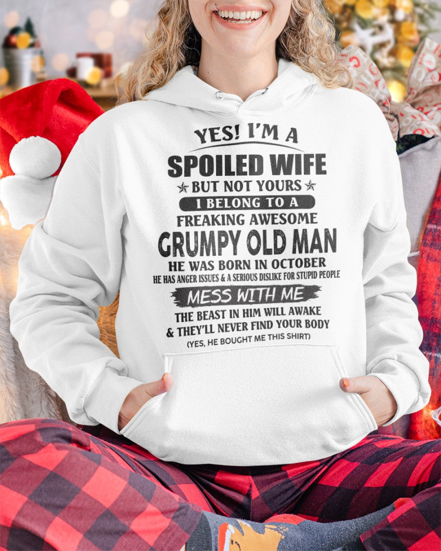 Grumpy Old Man October – Perfect gift for wife From Husband – KATE10 (SKU08-63-10)