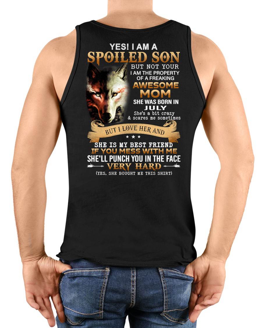 July - Lucky Son of Awesome Mom - Perfect Gift for Son From Mom - KATE07 (SKU10-128-07)