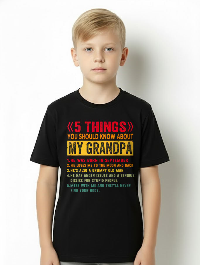 SEPTEMBER - GRUMPY GRANDPA - PERFECT GIFT FOR YOUR GRANDCHILD - SKU2606-36-09