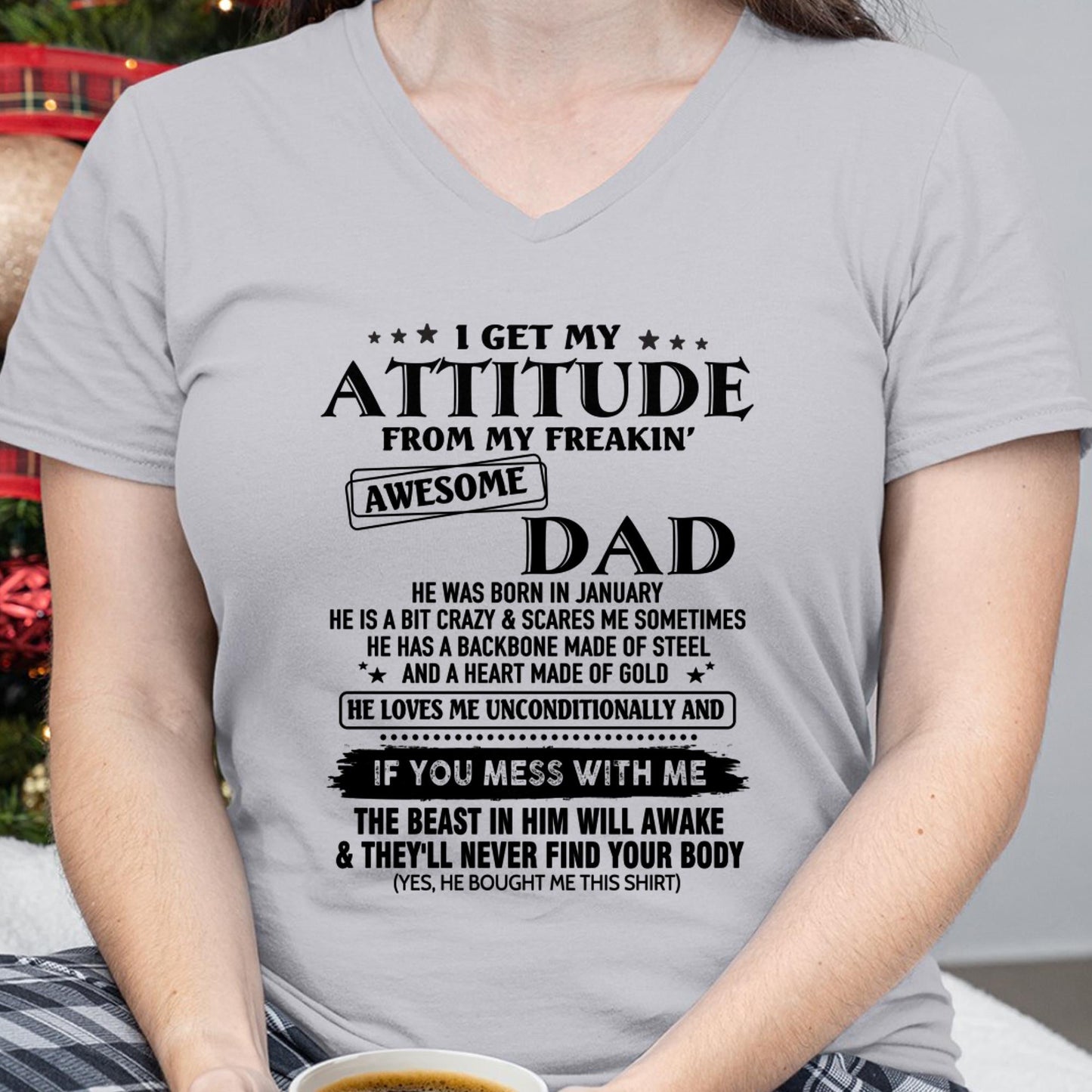 January - Gift For Son and Daughter From Dad - KATE01 - (SKU-TDADC-01)