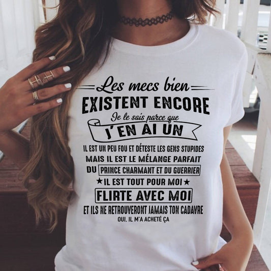 UN T-SHIRT MAGNIFIQUE POUR VOTRE FEMME - CADEAU DE LA PART DE SON MARI - frKATE00 (SKUUP-00)