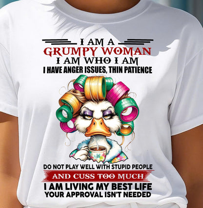 GRUMPY WOMAN - BIRTHDAY SHIRT FOR WOMEN - KATE00 (SKU26T-01-22-00)
