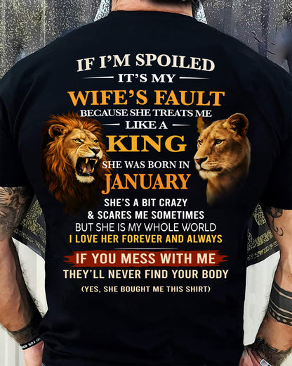 JANUARY - SPOILED HUSBAND - GIFT FROM WIFE - KATE01 (SKU26T-01-60-01)