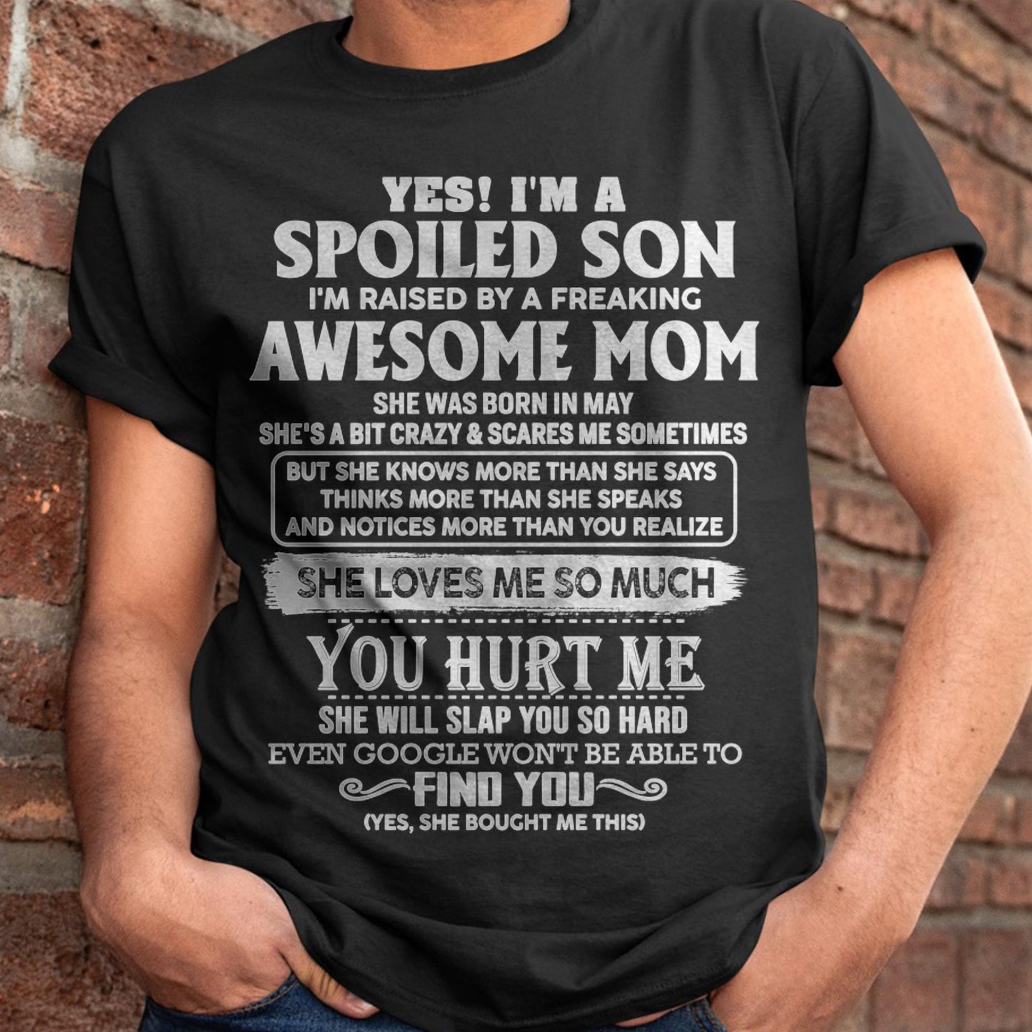 May - Awesome Mom - Perfect Gift For Spoiled Son From Mom - KATE05 (SKU05-47-05)