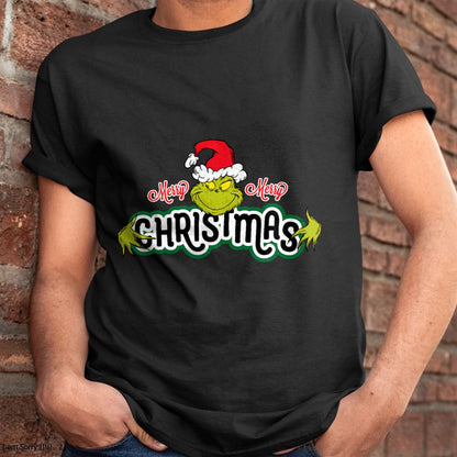 Dr. Seuss Grinch Hugs Christmas Short Sleeve T-shirt - Christmas Unisex T-Shirt/Hoodie/Sweatshirt - HNDS00