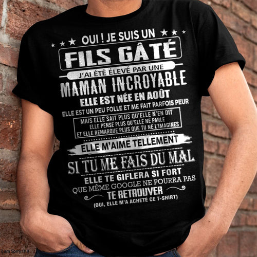 AOÛT - FILS GÂTÉ – CADEAU DE MAMAN - KATE08 (SKU26T-0172-08)