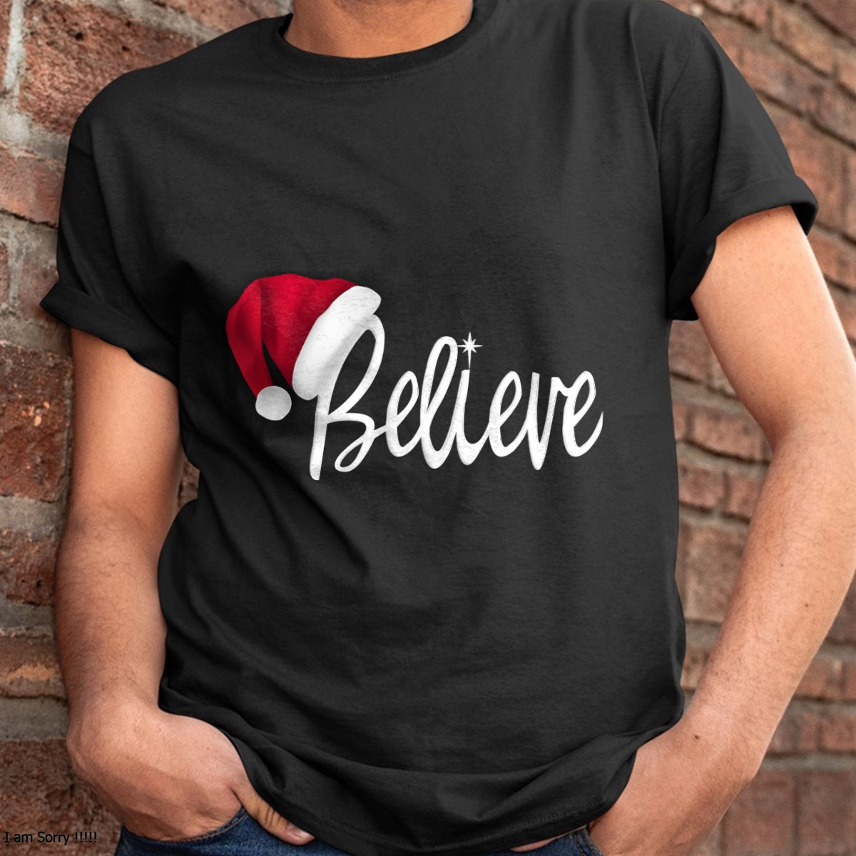 Christmas Long Sleeve T-Shirt - Believe in Santa Claus Shirt - Christmas Unisex T-Shirt/Hoodie/Sweatshirt - HNDS00