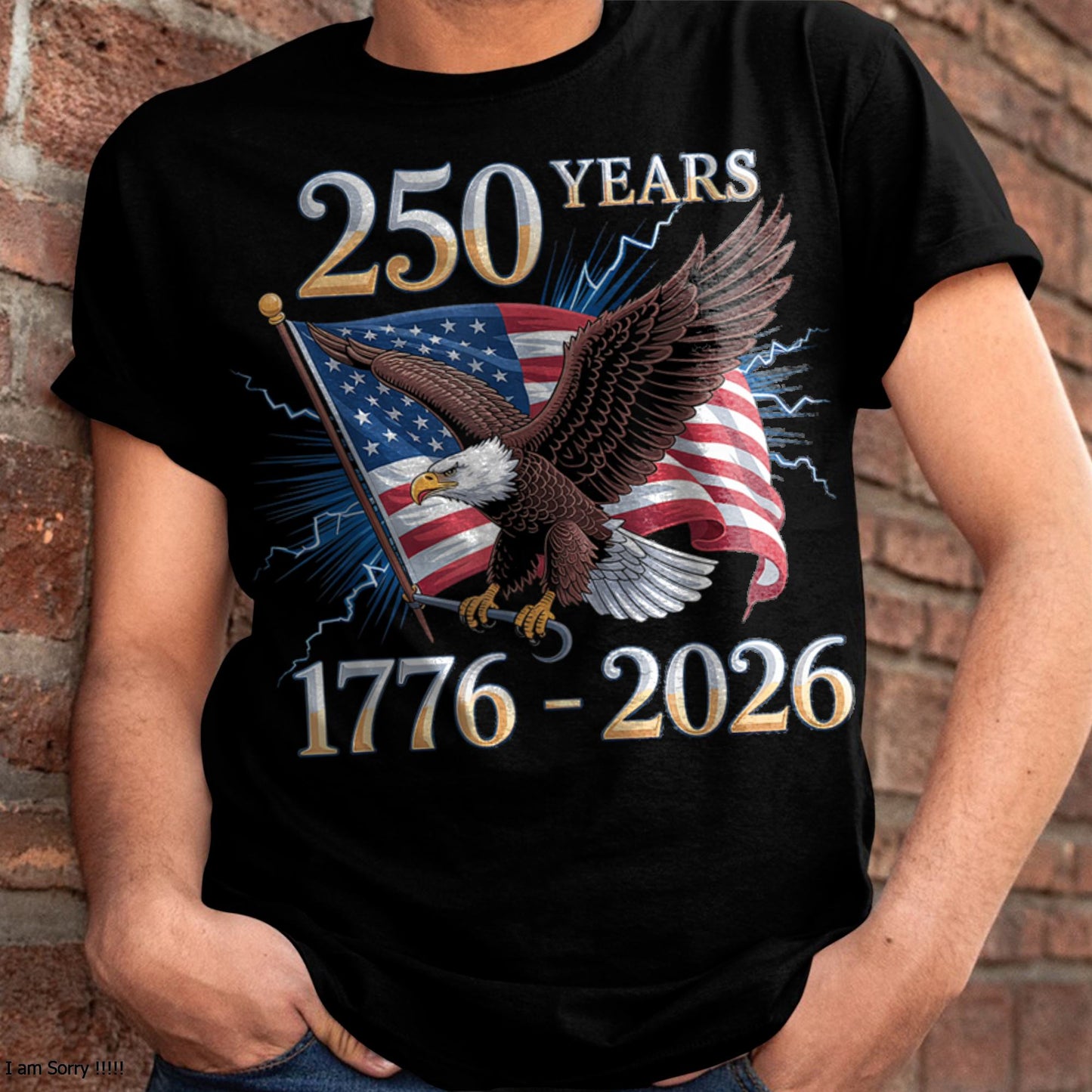 U.S 250th BIRTHDAY T-SHIRT - US250 (SKU26T-0185)