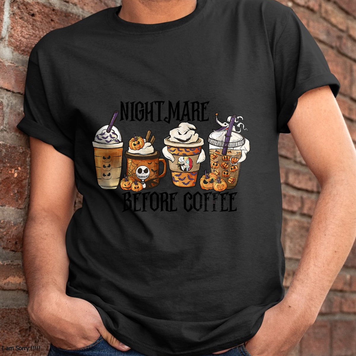 Nightmare Before Coffee Pumpkin Spice Halloween Costume T-Shirt - Christmas Unisex T-Shirt/Hoodie/Sweatshirt - HNDS00