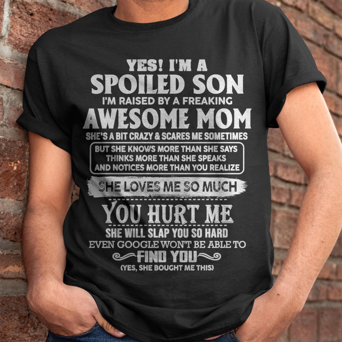 Awesome Mom - Perfect Gift For Your Spoiled Son From Mom - KATE00 (SKU05-47-00)