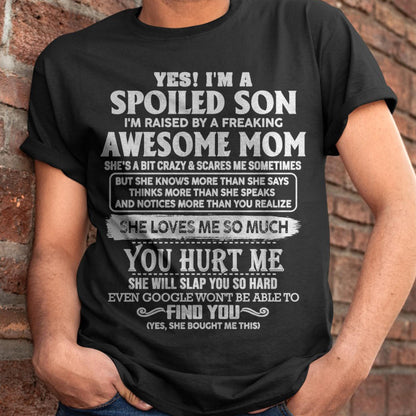 Awesome Mom - Perfect Gift For Your Spoiled Son From Mom - KATE00 (SKU05-47-00)