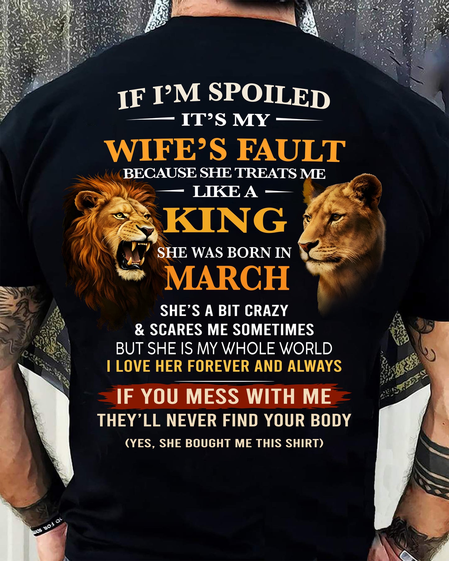 MARCH - SPOILED HUSBAND - GIFT FROM WIFE - KATE03 (SKU26T-01-60-03)