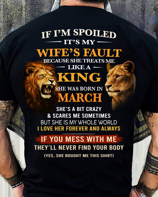 MARCH - SPOILED HUSBAND - GIFT FROM WIFE - KATE03 (SKU26T-01-60-03)