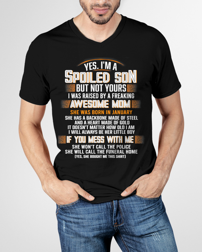 JANUARY - Raised By A Freaking Awesome Mom - FROM MOM TO SON - KATE01 (SKU26T-01-45-01)