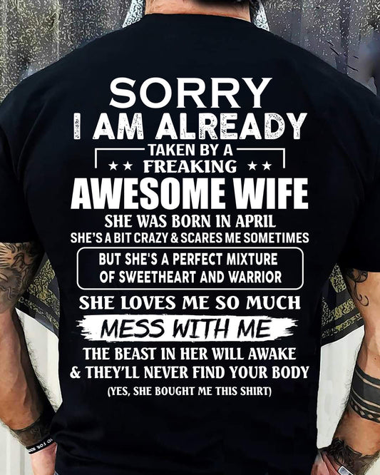 Wife Aril - Perfect gift for husband From Wife - KATE04 (SKU68-86-04)