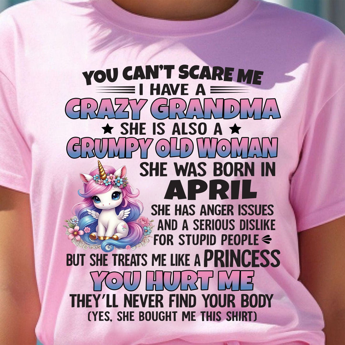 APRIL - YOU CAN'T SCARE ME - GIFT FROM GRANDMA - KATE04 (SKU09-106-04)