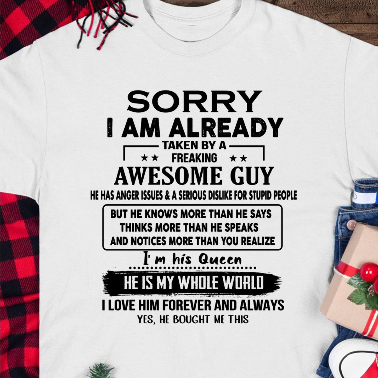 Awesome Guy - Perfect gift for your girlfriend or wife from husband - KATE00 (SKUT08-11-00)