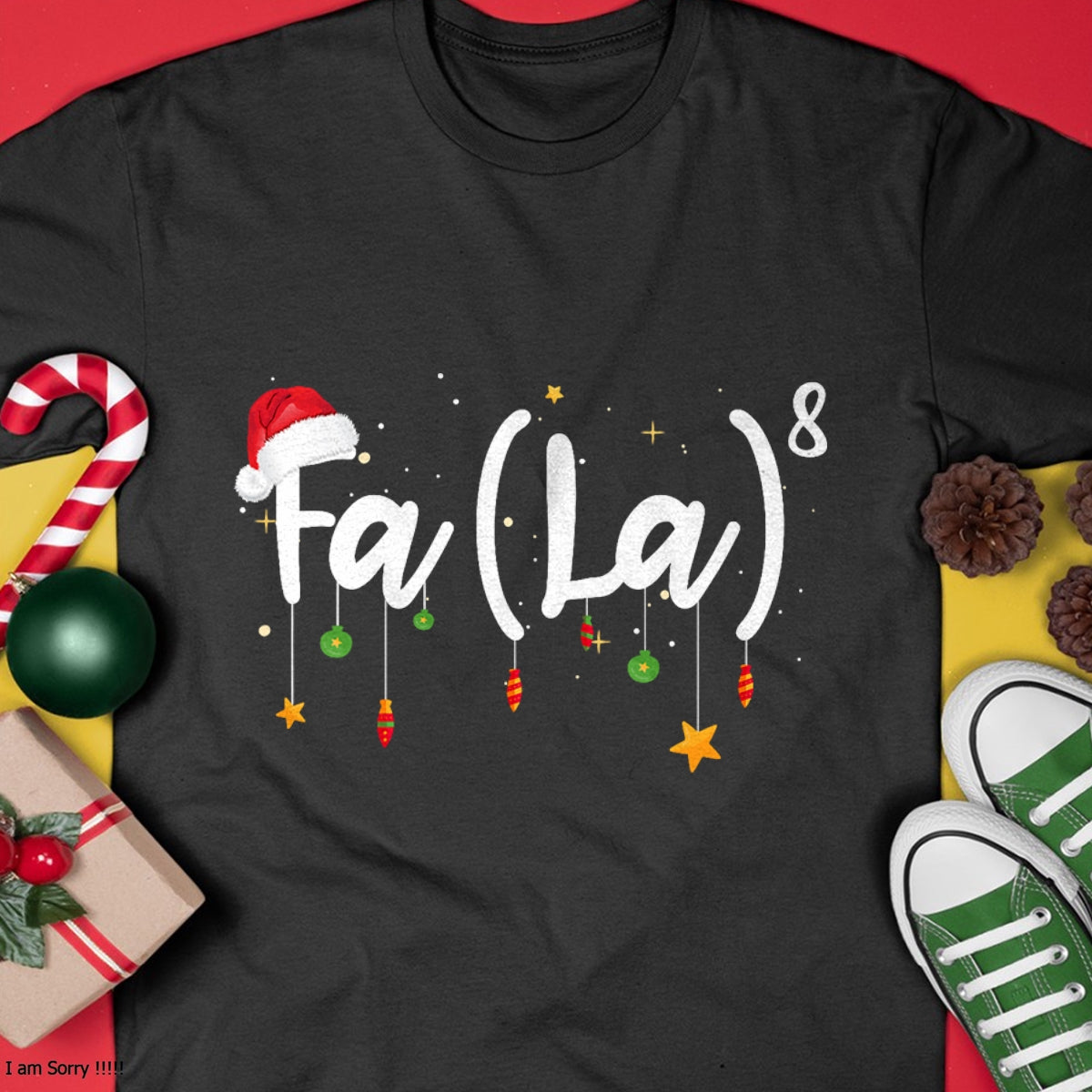 FA (LA)8 Funny Christmas Santa Fa La Math T-Shirt - Christmas Unisex T-Shirt/Hoodie/Sweatshirt - HNDS00